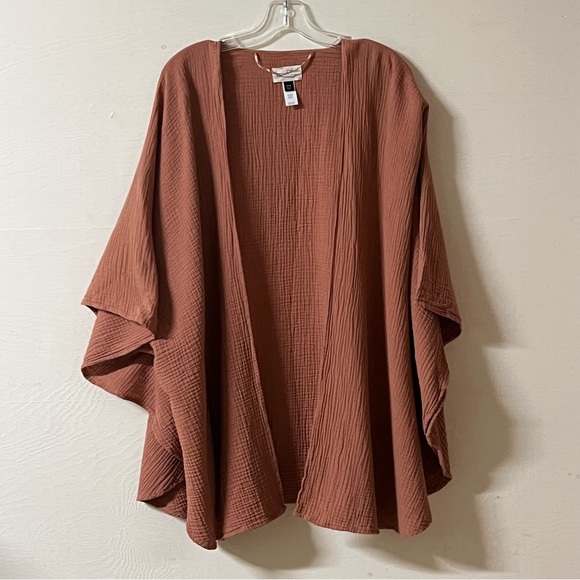 Universal Thread Tops - Universal Thread OSFM Kimono Coral Peach Boho Cover Up Beachy